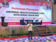 Kadinkes Riau Apresiasi Pemko Dumai lakukan Komitmen Percepatan UHC