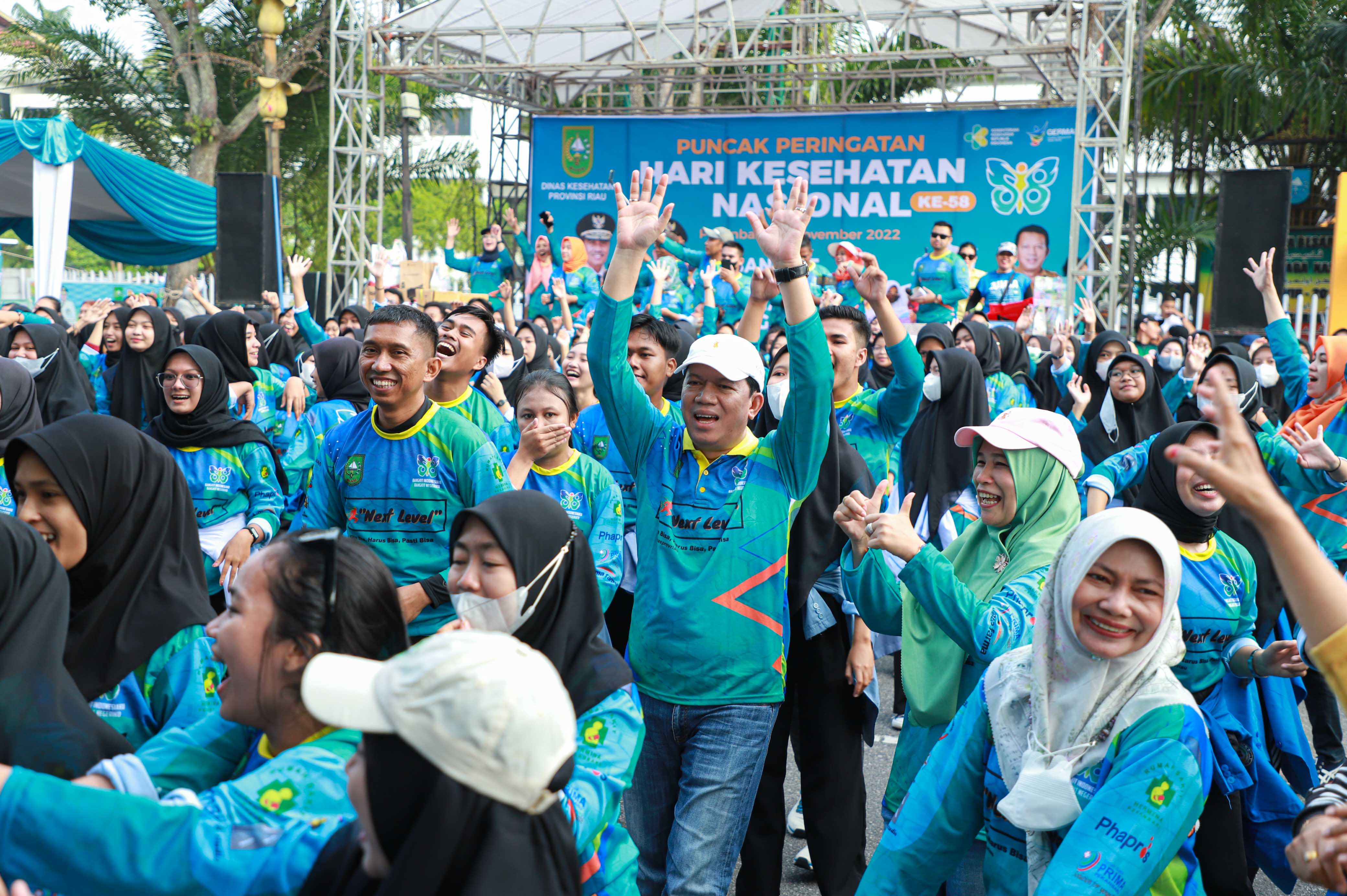 Puncak Peringatan Hari Kesehatan Nasional ke 58 di Provinsi Riau