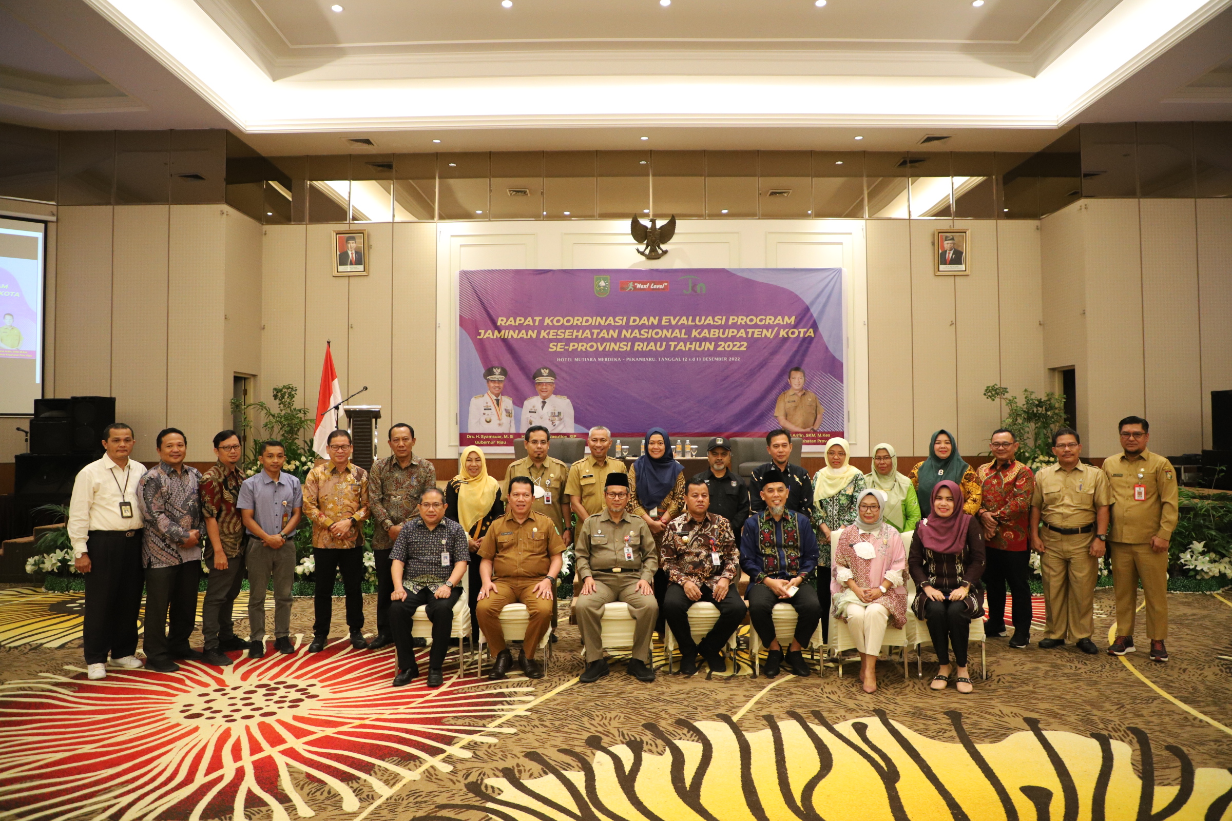 Rapat Koordinasi dan Evaluasi Program Jaminan Kesehatan Nasional Kabupaten/Kota se Provinsi Riau Tahun 2022
