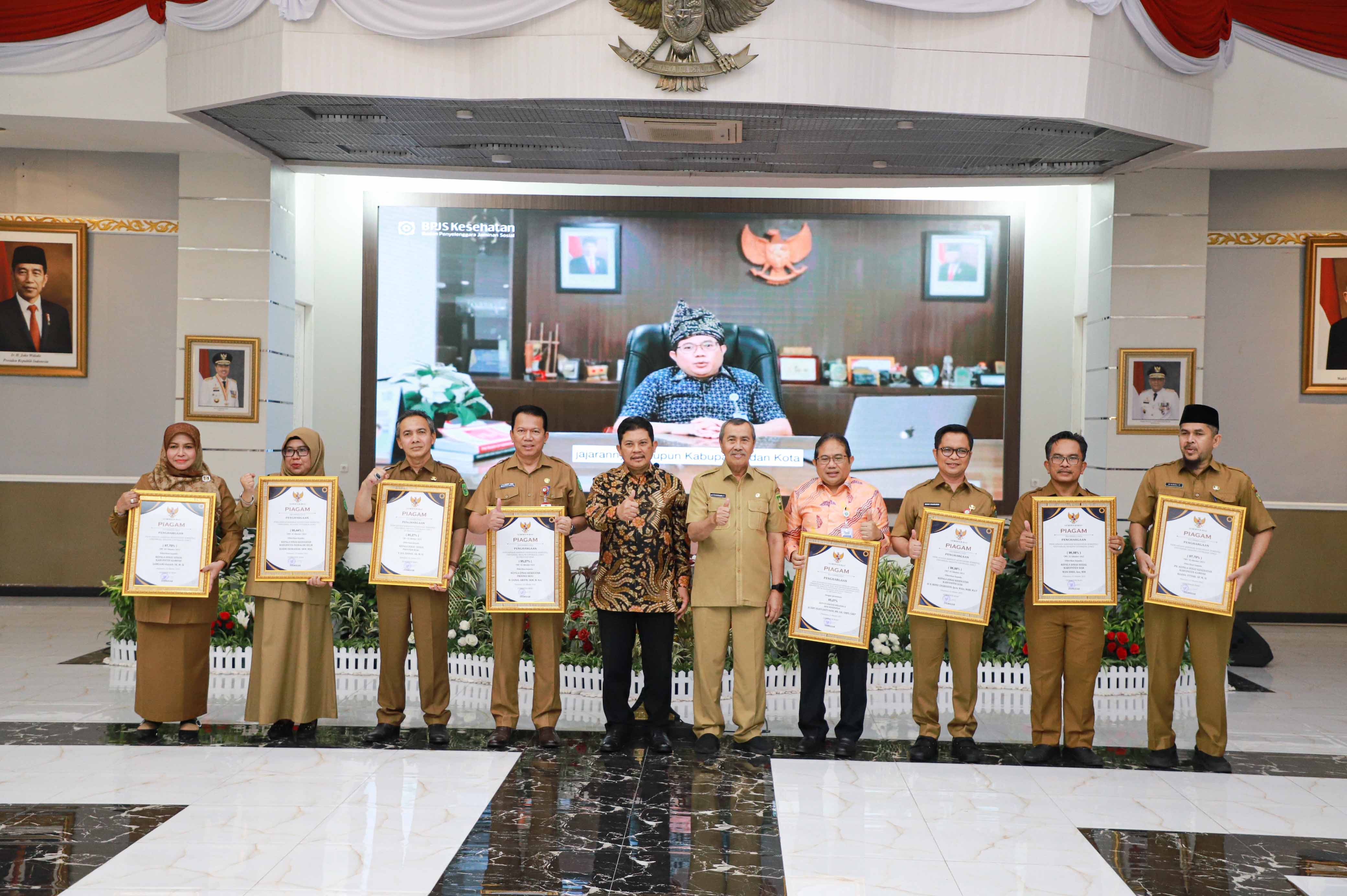 Pemerintah Provinsi Riau Launching Universal Health Coverage 95,27%