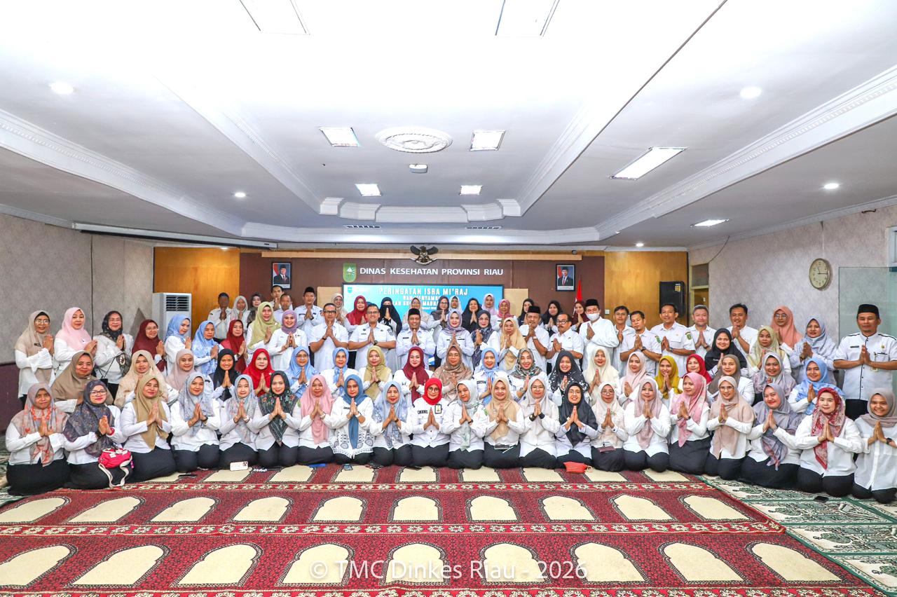 Perkuat Spiritual Jelang Ramadhan, Dinas Kesehatan Provinsi Riau Gelar Peringatan Isra Mi’raj 1447 H